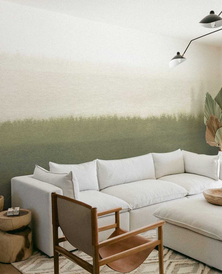 Emerald Forest Colour Block Wall Mural