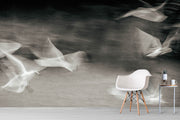 Fluttering Gulls Wall Mural